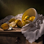 Still life with lemons