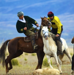 National Game of the Kazakhs' " kokpar " 