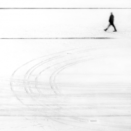 Walking on white 