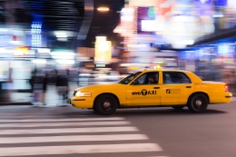 Smile in a yelow cab 