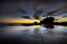 Misty Dusk at Tanah Lot 