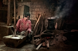 a traditional kitchen 