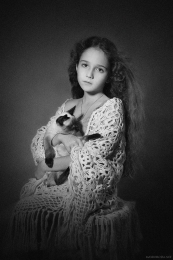 Girl with a Kitten 