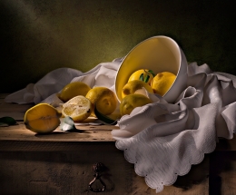 Still life with lemons 