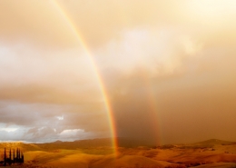 rainbow in the Val d'Orcia 