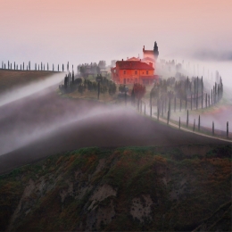 Tuscany,color and pleasant winter atmosphere. 