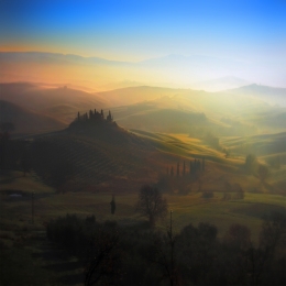 Tuscan, dream of a winter morning .. 