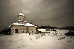 Romania , a church in the countryside 