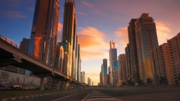 Sunset in Dubai.. 