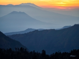 layer of mount Bromo 