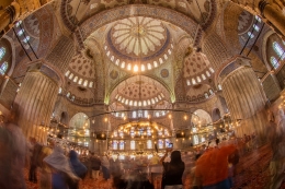 Inside the Blue Mosque 