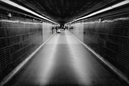 Inside the tunnel  