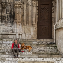 The Lady and Her Dog 