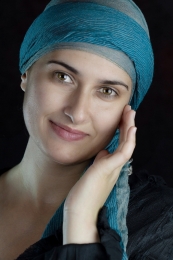 Blue headscarf 