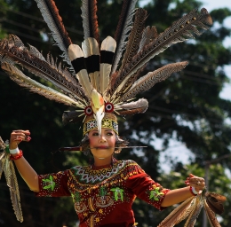 Traditional Dancer Of Dayak 
