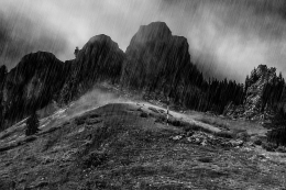 Rain in Buila Mountains 