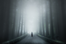 Walking in fog 