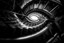 steel stairscase;the eye 