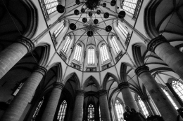Inside the Great Church of Dordrecht, NL 