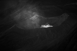 The crater of Mount Bromo 