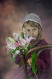 Girl with lily 