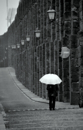 The white umbrella___ 