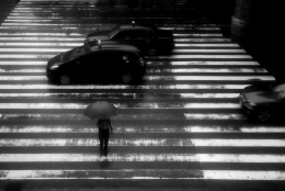 Rain crosswalk 