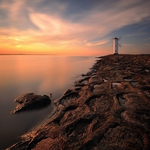 Evening begins with pastels...