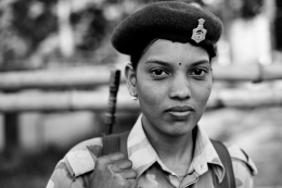 Portrait of an military woman 