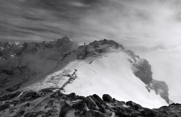 Man in the mountains 