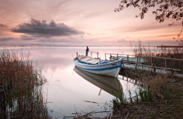 Contemplando el atardecer 