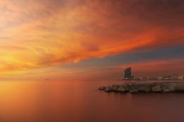 Amanecer en Barcelona 