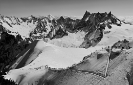 Arrête Aiguille du Midi B&W 