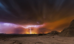 Bardenas storm 