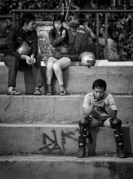Alone Between a Pair 