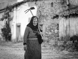 The dying ways - farmer off to plough 