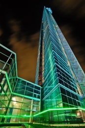 Building in night 