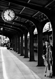 Waiting for the train... 