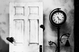 door,time and woman 