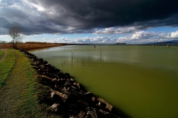 Sunset on Olive Oil's Lake 