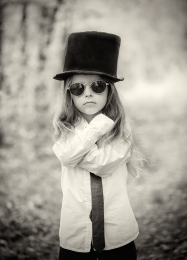 boy with old hat 