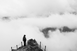 A sea of clouds 