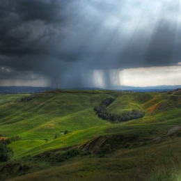 Tuscany, atmosphere of a spring afternoon.. 