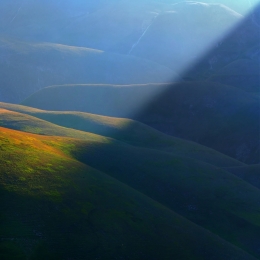 Diagonal of light in a summer morning .. 