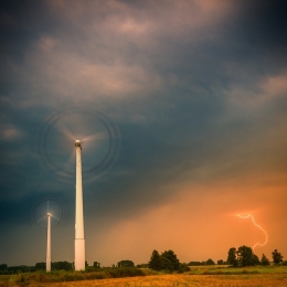 windmills in the storm 