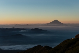 Summit above the clouds 