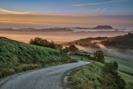 Down to foggy valley 