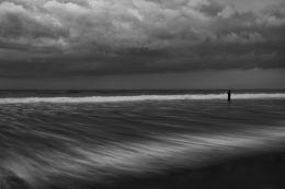 Fisherman on Water's Edge 