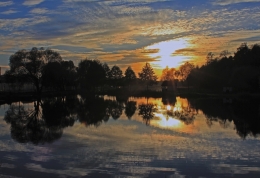 Sunset on the lake 