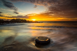 Tire and the Sunset 